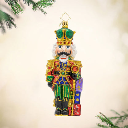 Christopher Radko Yuletide Sentinel Nutcracker Collectible Christmas Ornament