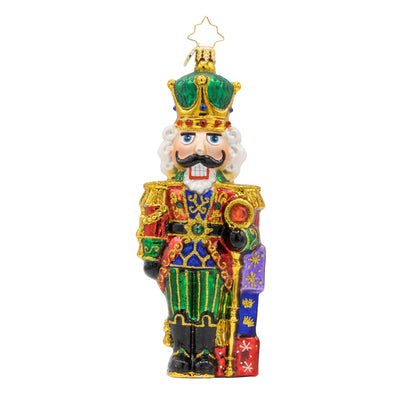 Christopher Radko Yuletide Sentinel Nutcracker Collectible Christmas Ornament