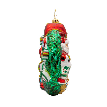 Christopher Radko Jingle All The Way Wreath Collectible Christmas Ornament