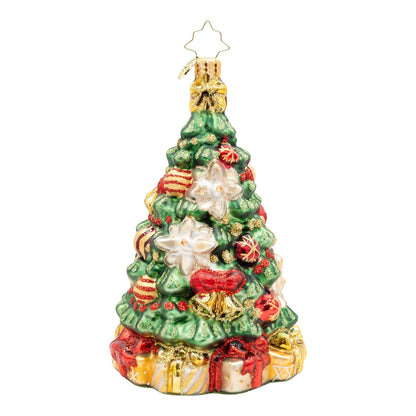 Christopher Radko Golden Bloom Fir Christmas Tree Collectible Christmas Ornament