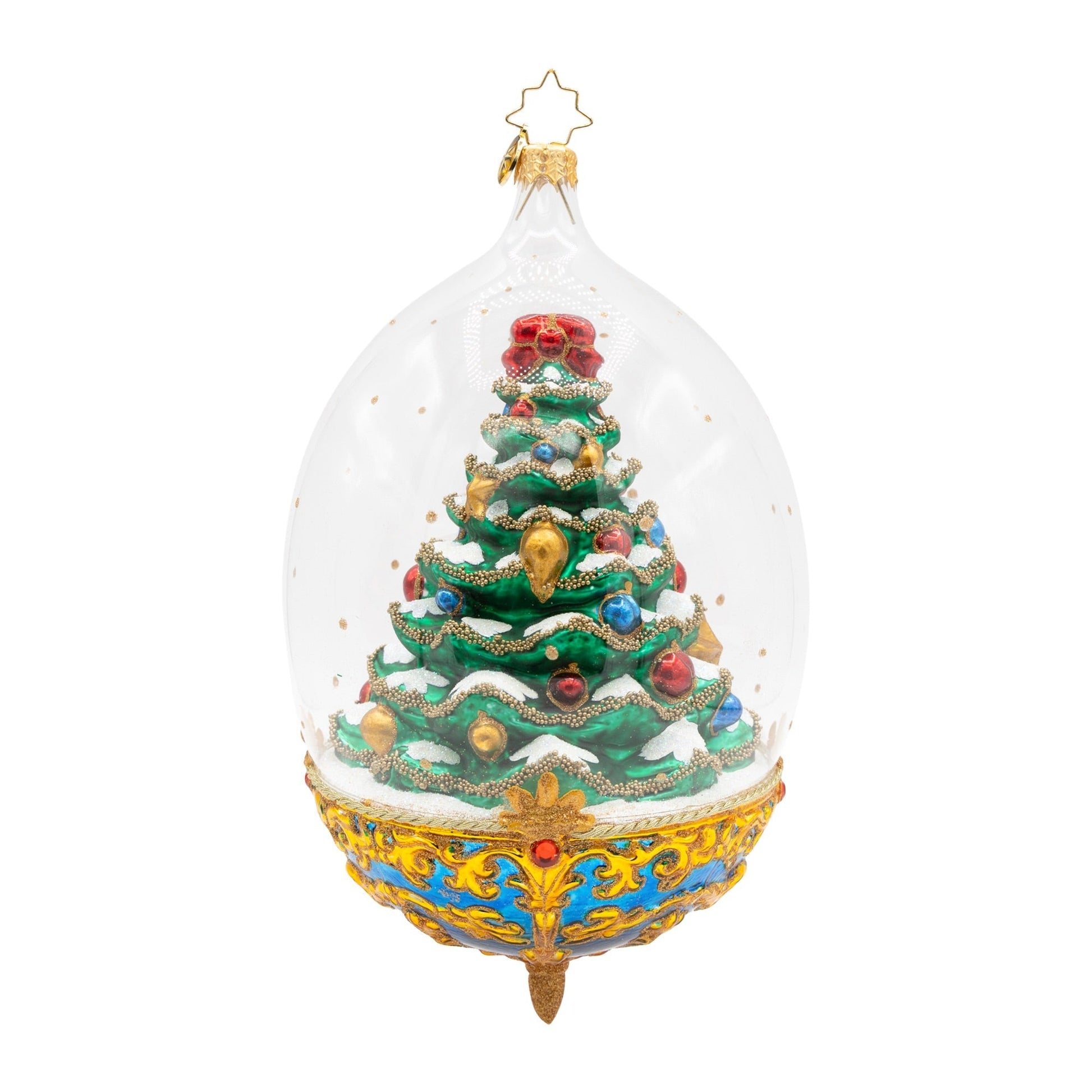 Christopher Radko Royal Elegance Spruce Christmas Tree Collectible Christmas Ornament
