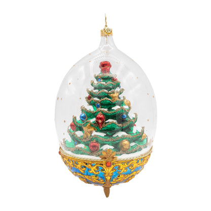 Christopher Radko Royal Elegance Spruce Christmas Tree Collectible Christmas Ornament