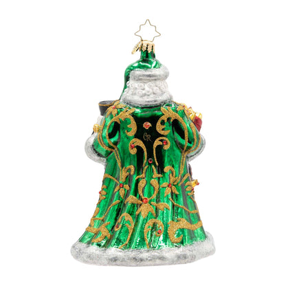 Christopher Radko The Emerald Giftbearer Santa Collectible Christmas Ornament