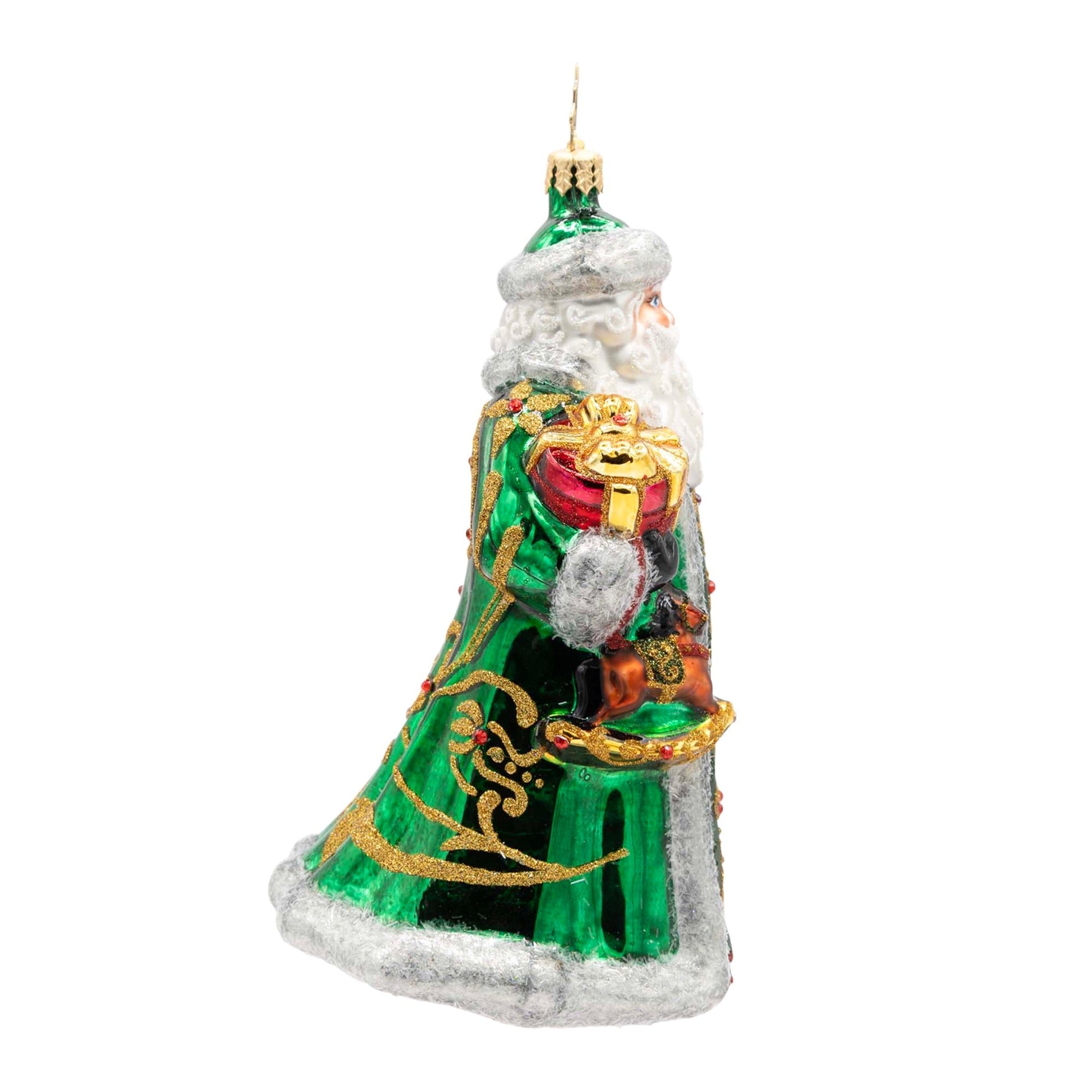 Christopher Radko The Emerald Giftbearer Santa Collectible Christmas Ornament