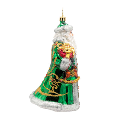 Christopher Radko The Emerald Giftbearer Santa Collectible Christmas Ornament