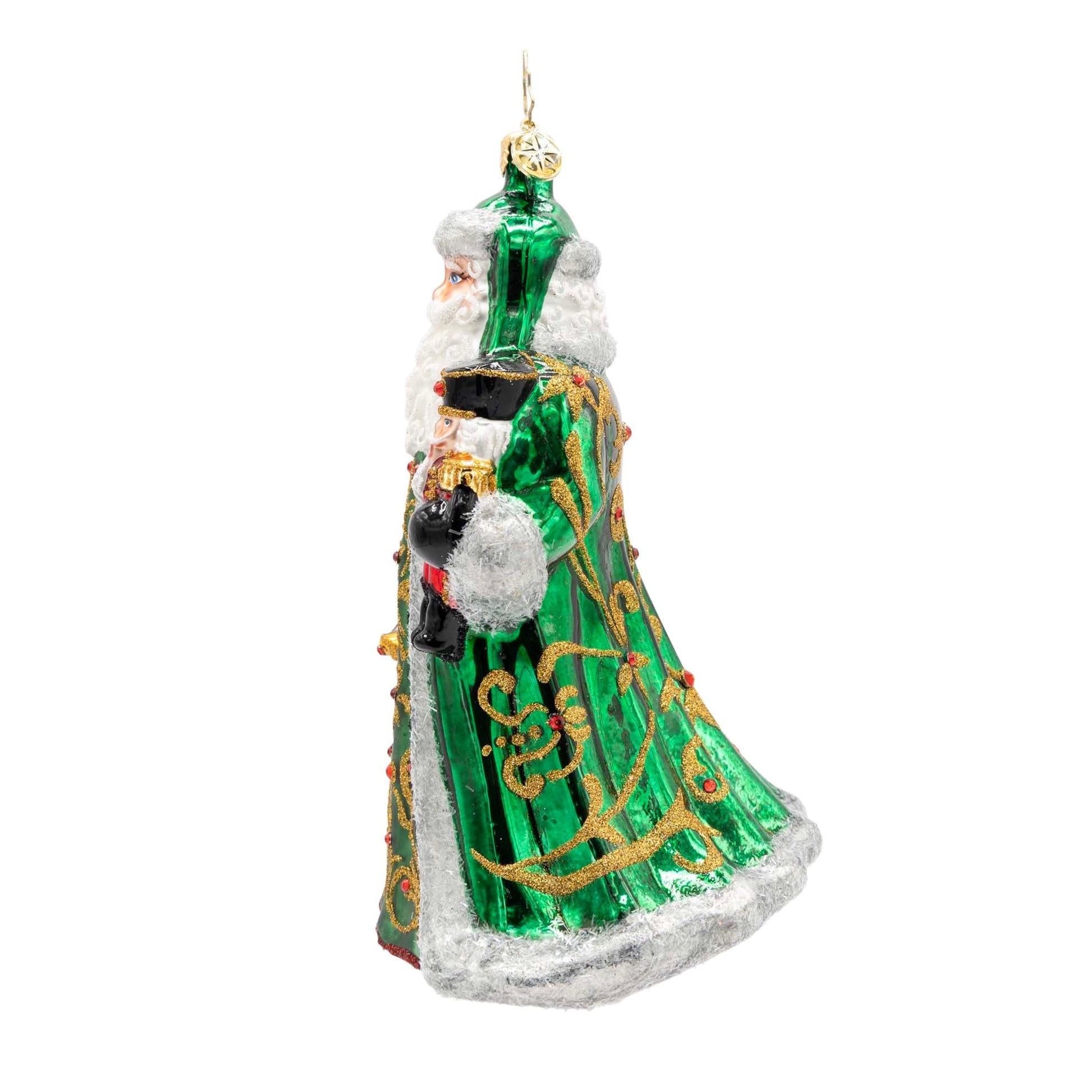 Christopher Radko The Emerald Giftbearer Santa Collectible Christmas Ornament