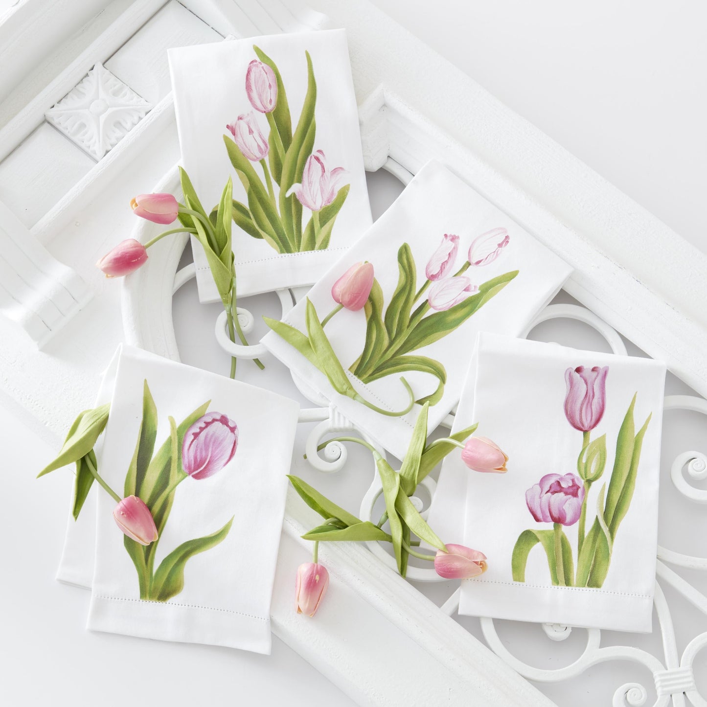 K&K Interiors 13" Real Touch Tulips Spring Flowers for Easter - 12 Stem Bundles