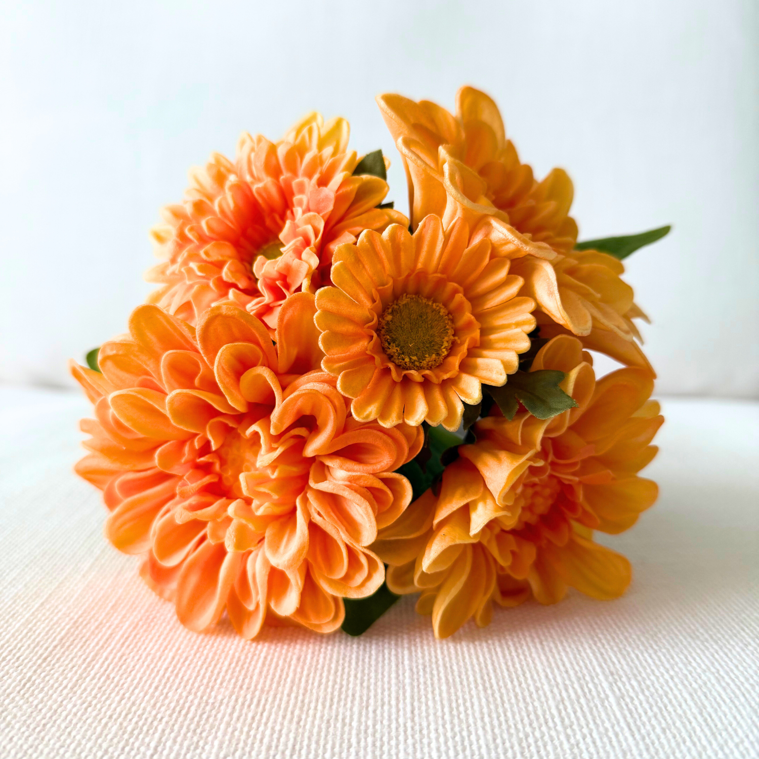 RAZ Imports 11" Real Touch Dahlia Artificial Flowers - 5 Stem Bundle