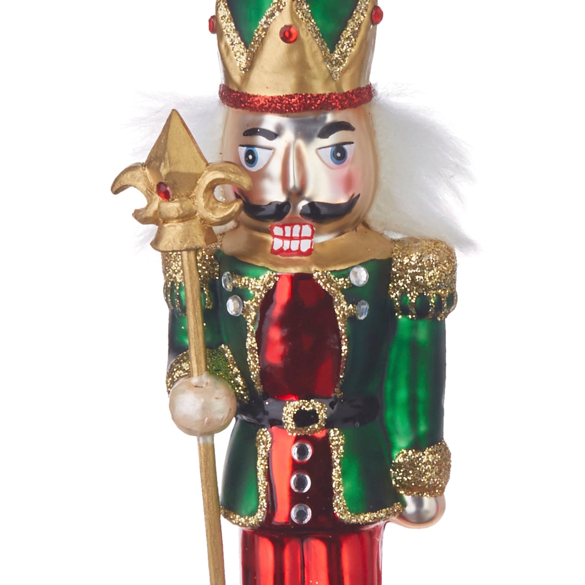 RAZ Imports 6.5" Traditional Nutcracker Trio Glass Christmas Ornaments - Set of 3