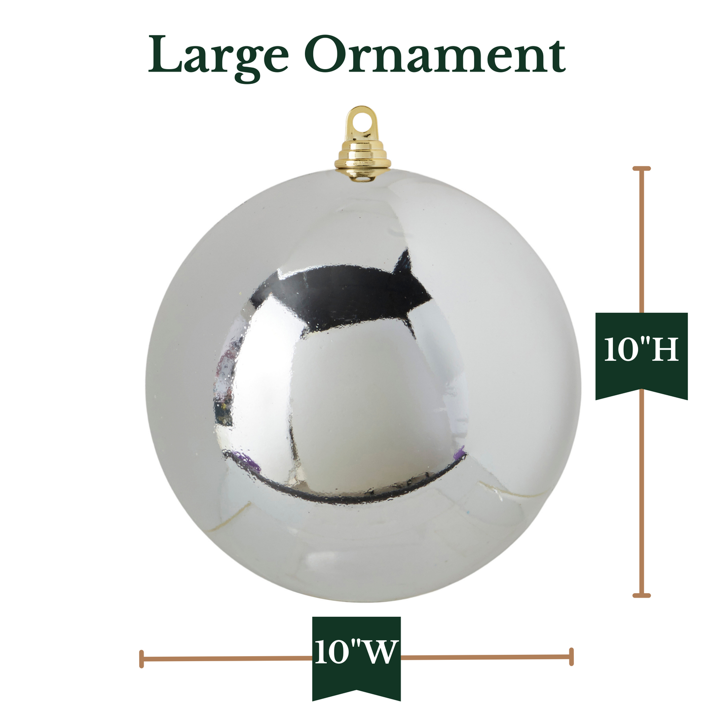 RAZ Imports 10" Large Ball Shatterproof Christmas Ornament
