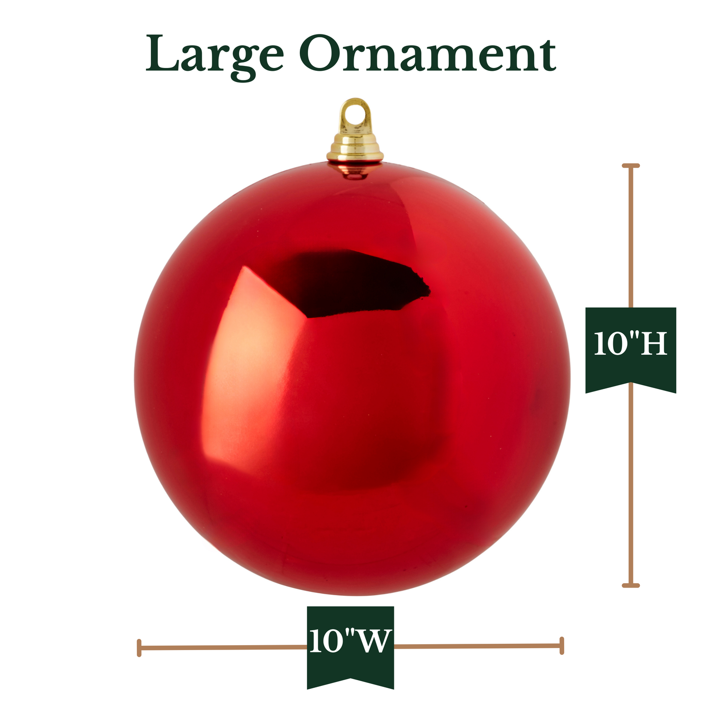 RAZ Imports 10" Large Ball Shatterproof Christmas Ornament