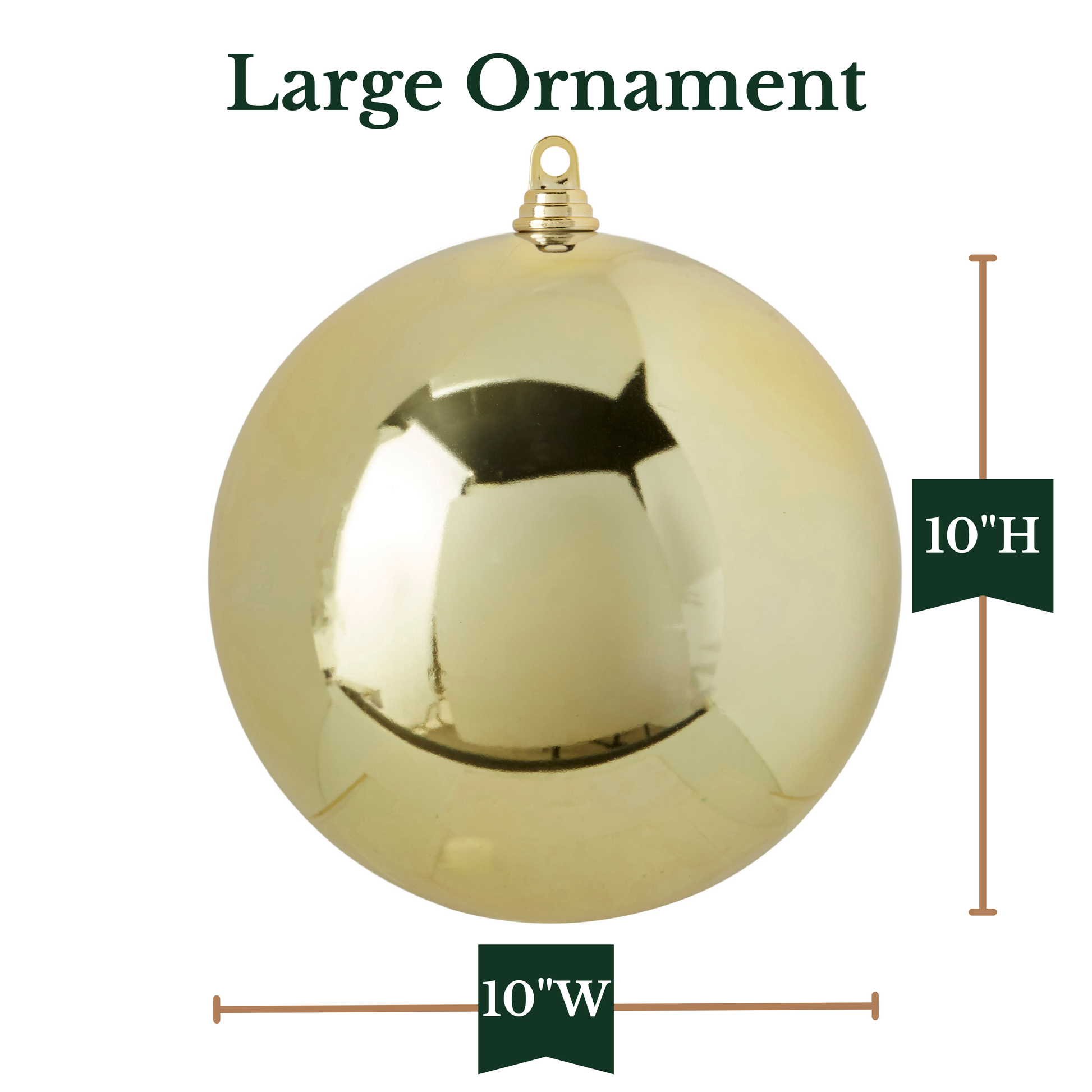 RAZ Imports 10" Large Ball Shatterproof Christmas Ornament