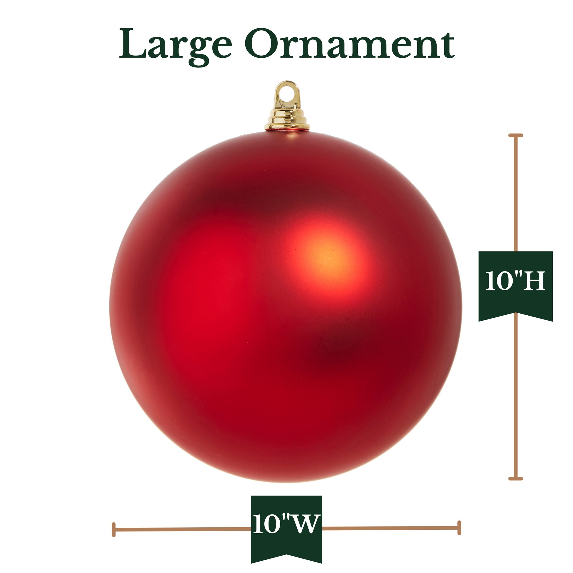 RAZ Imports 10" Large Ball Shatterproof Christmas Ornament