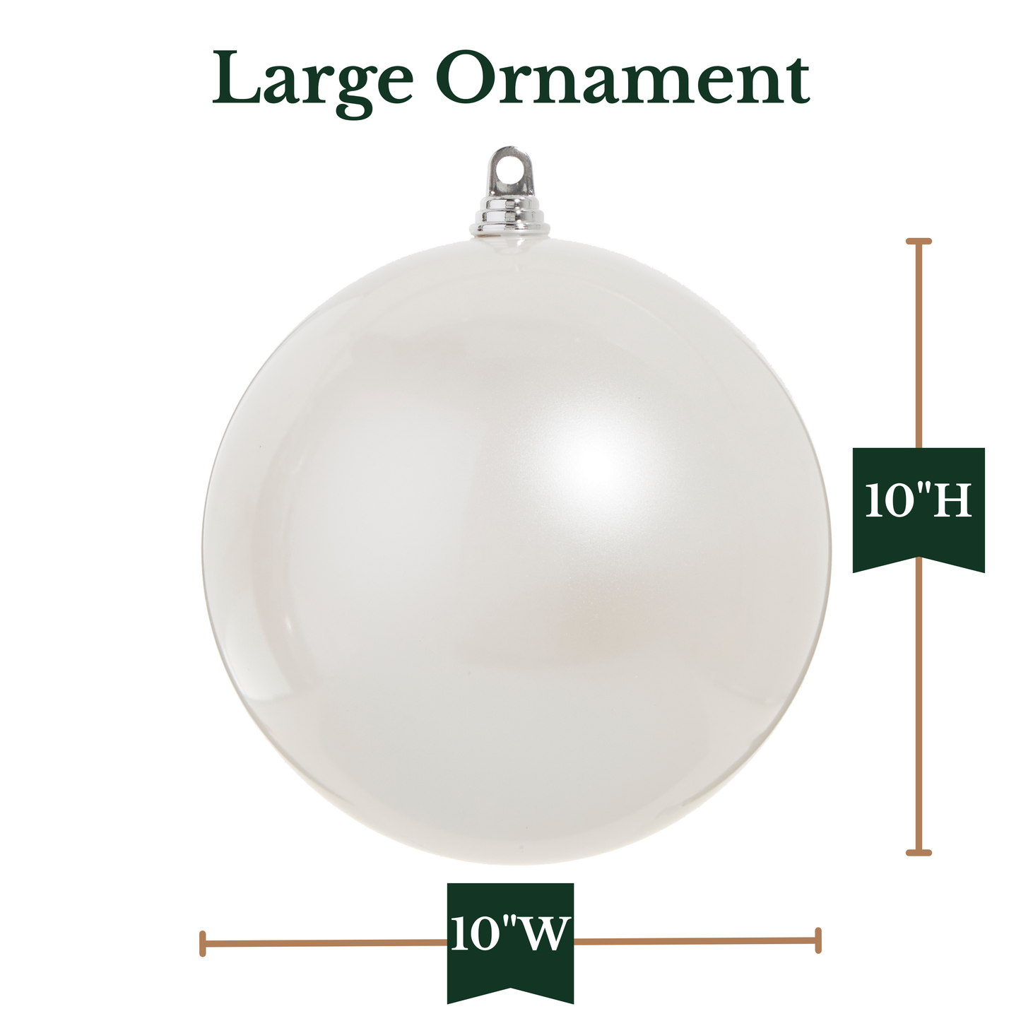 RAZ Imports 10" Large Ball Shatterproof Christmas Ornament