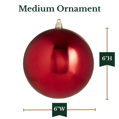 RAZ Imports 6" Medium Ball Shatterproof Christmas Ornament