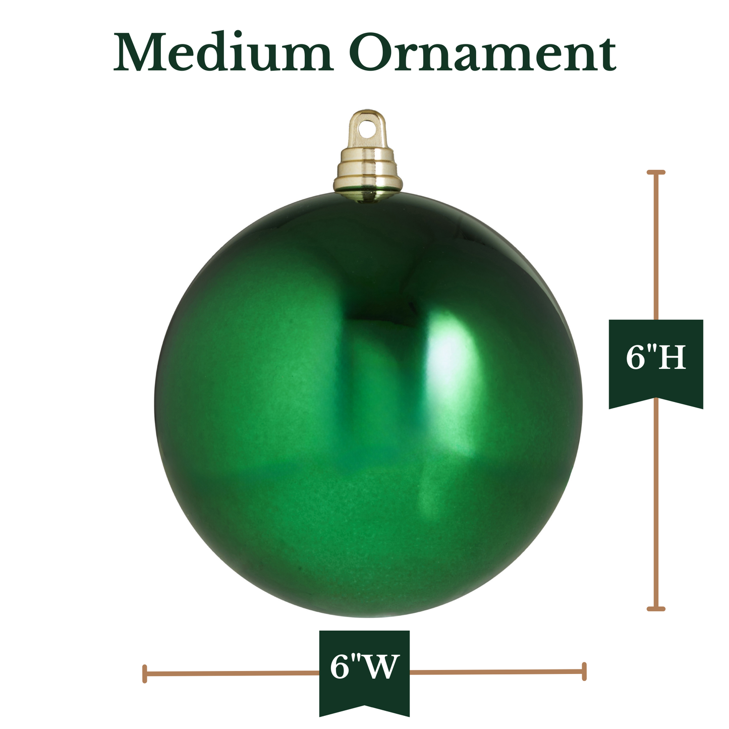RAZ Imports 6" Medium Ball Shatterproof Christmas Ornament