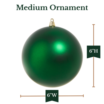 RAZ Imports 6" Medium Ball Shatterproof Christmas Ornament