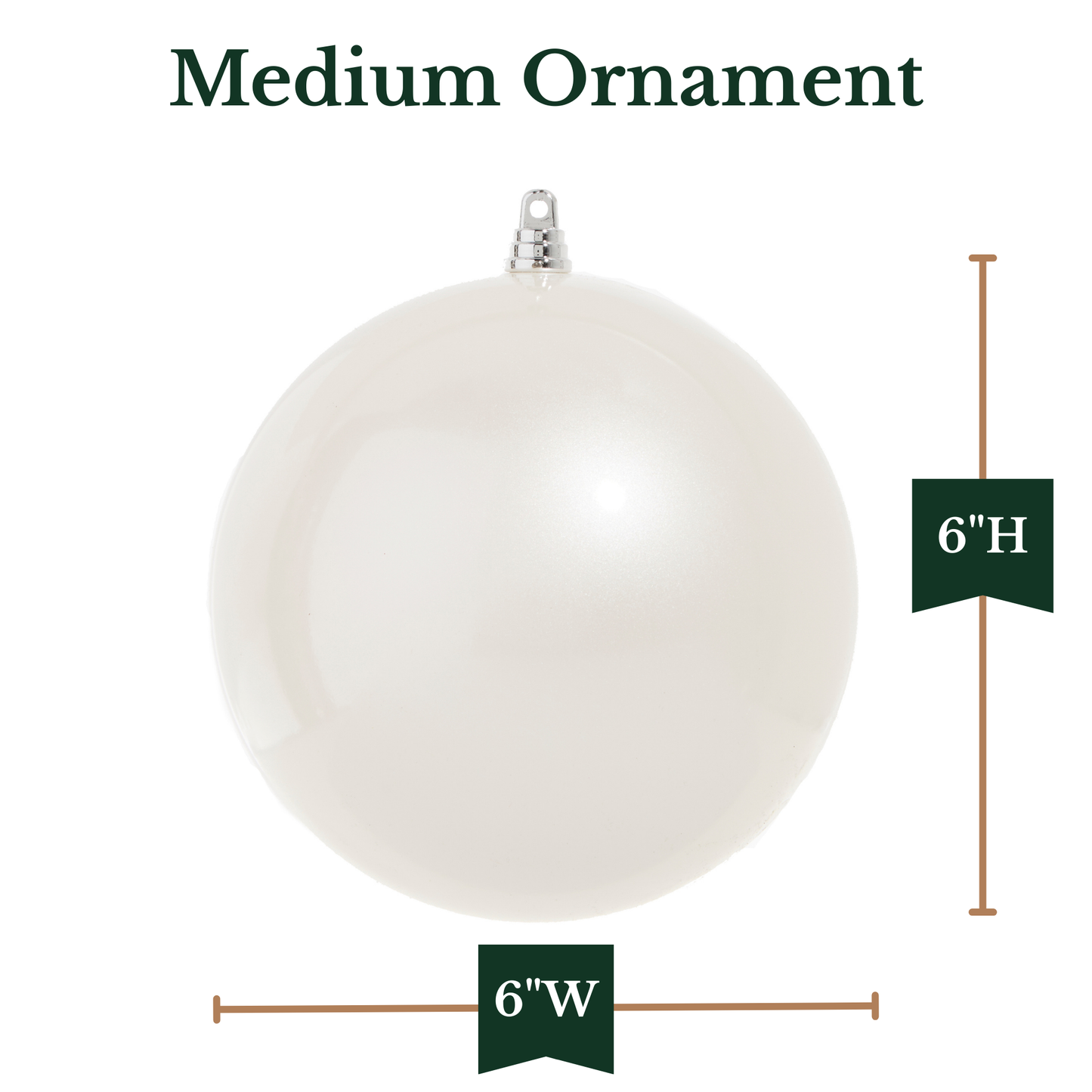 RAZ Imports 6" Medium Ball Shatterproof Christmas Ornament