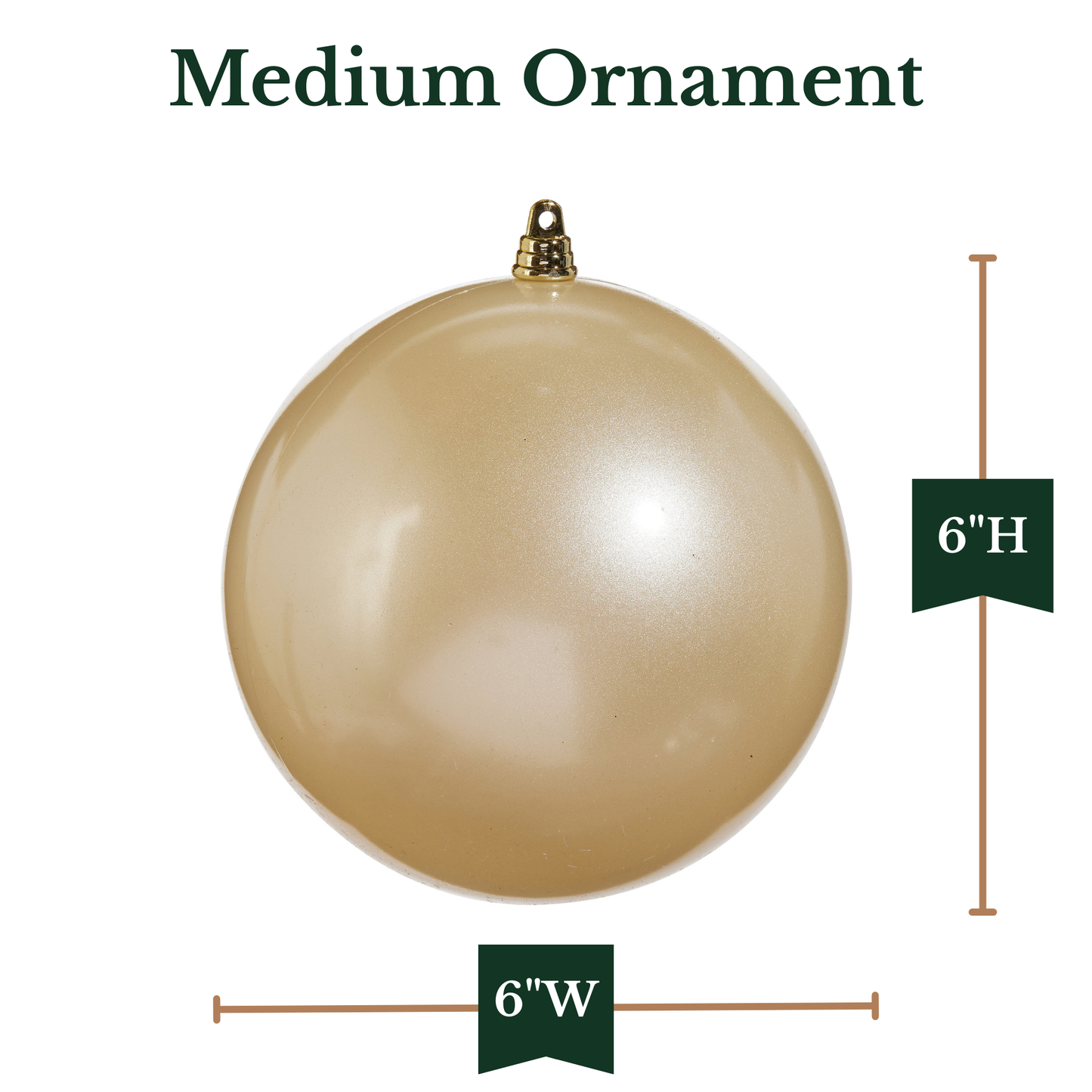 RAZ Imports 6" Medium Ball Shatterproof Christmas Ornament