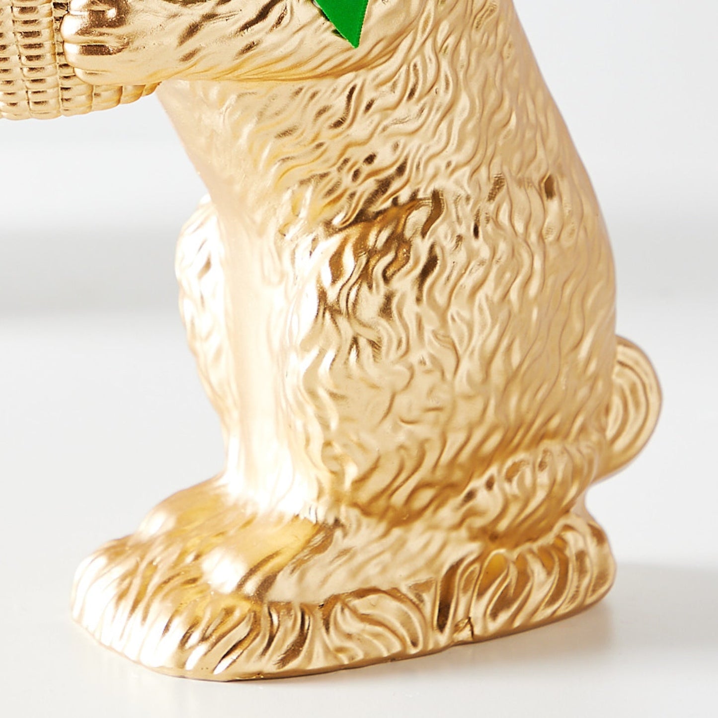 RAZ Imports 14" Gold Resin Easter Bunny Rabbit with Egg Basket