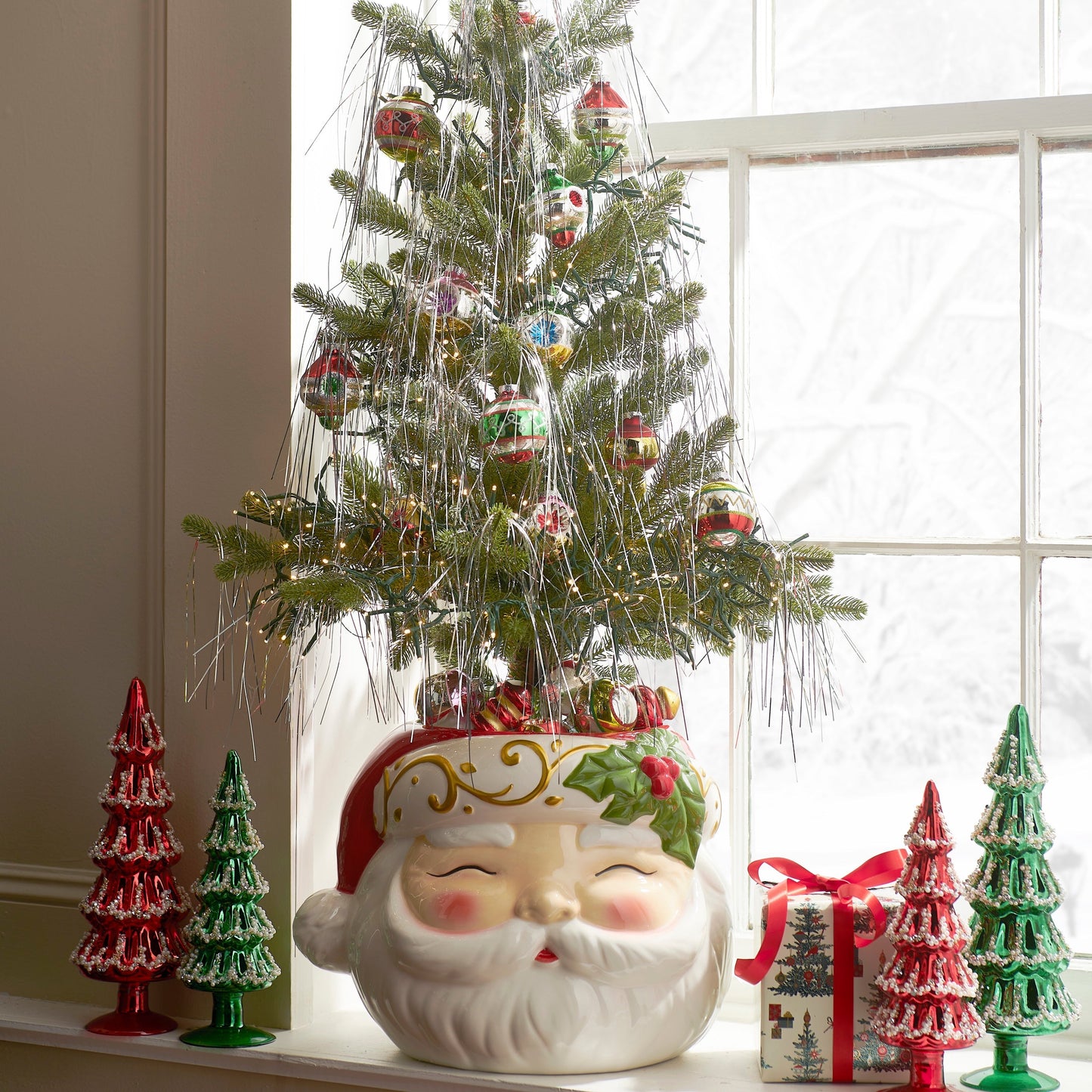 RAZ Imports 2" Vintage Glass Christmas Ornaments - Set of 12
