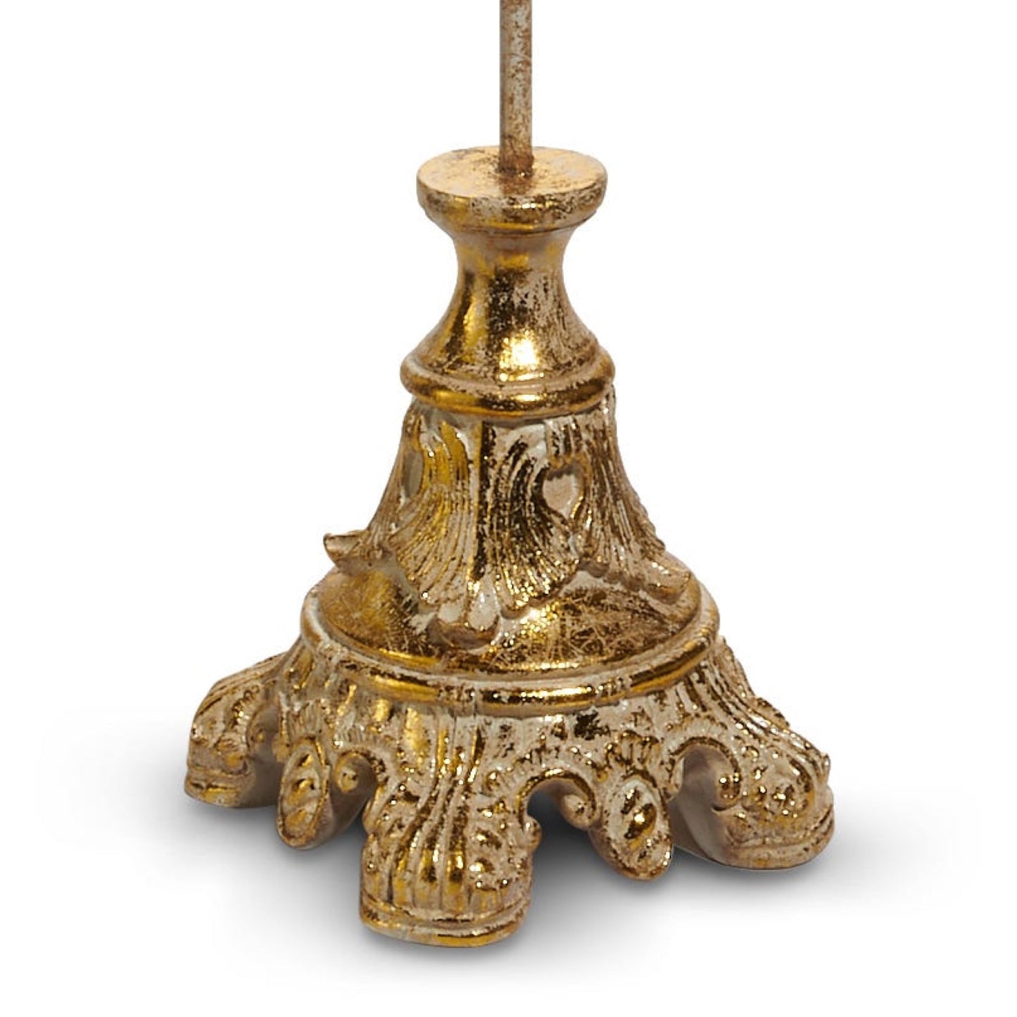 RAZ Imports 32.5" Gold Acanthus Wreath Stand