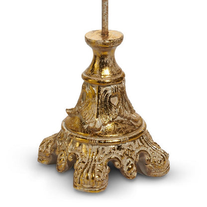 RAZ Imports 32.5" Gold Acanthus Wreath Stand
