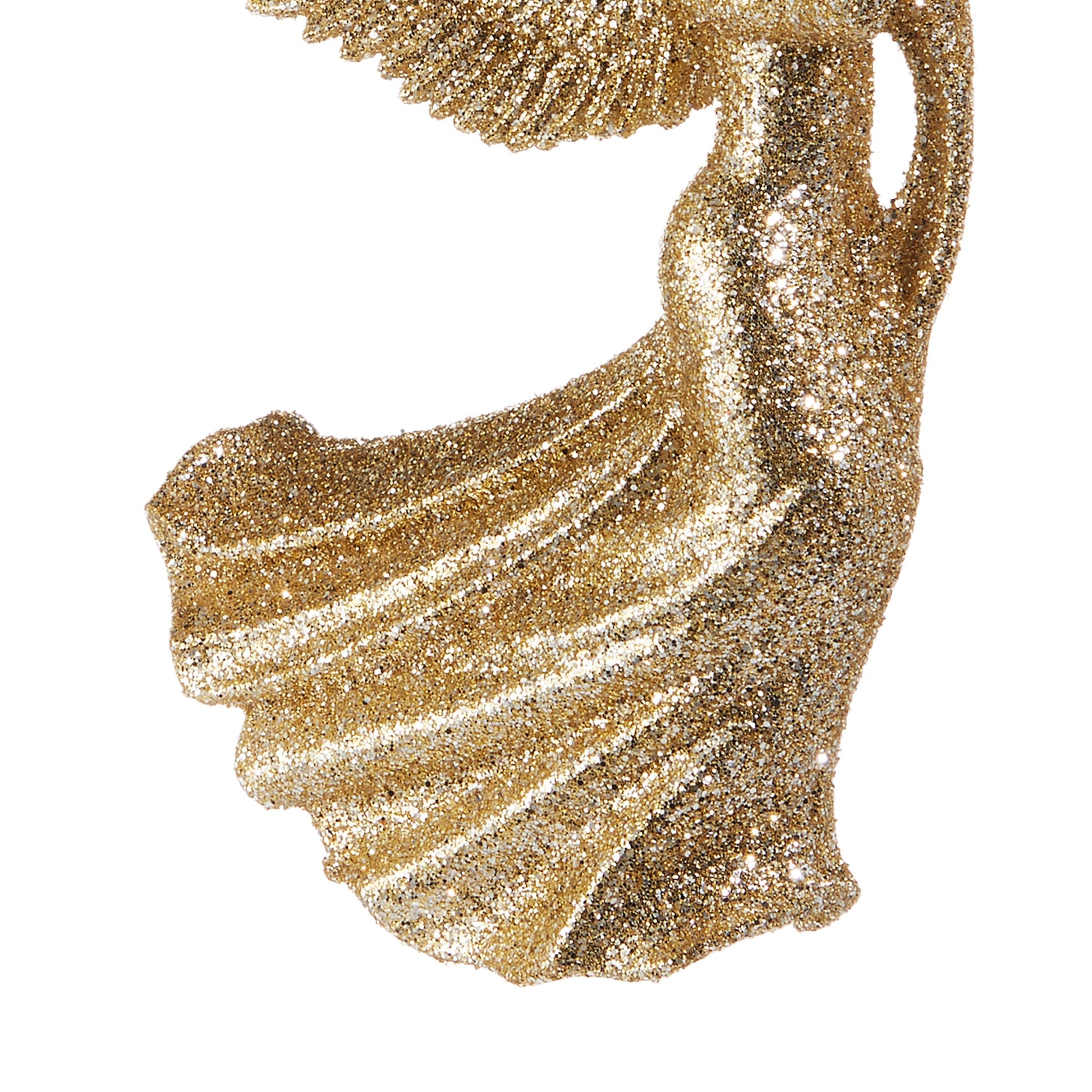RAZ Imports 6" Glittered Gold Angel Christmas Ornament
