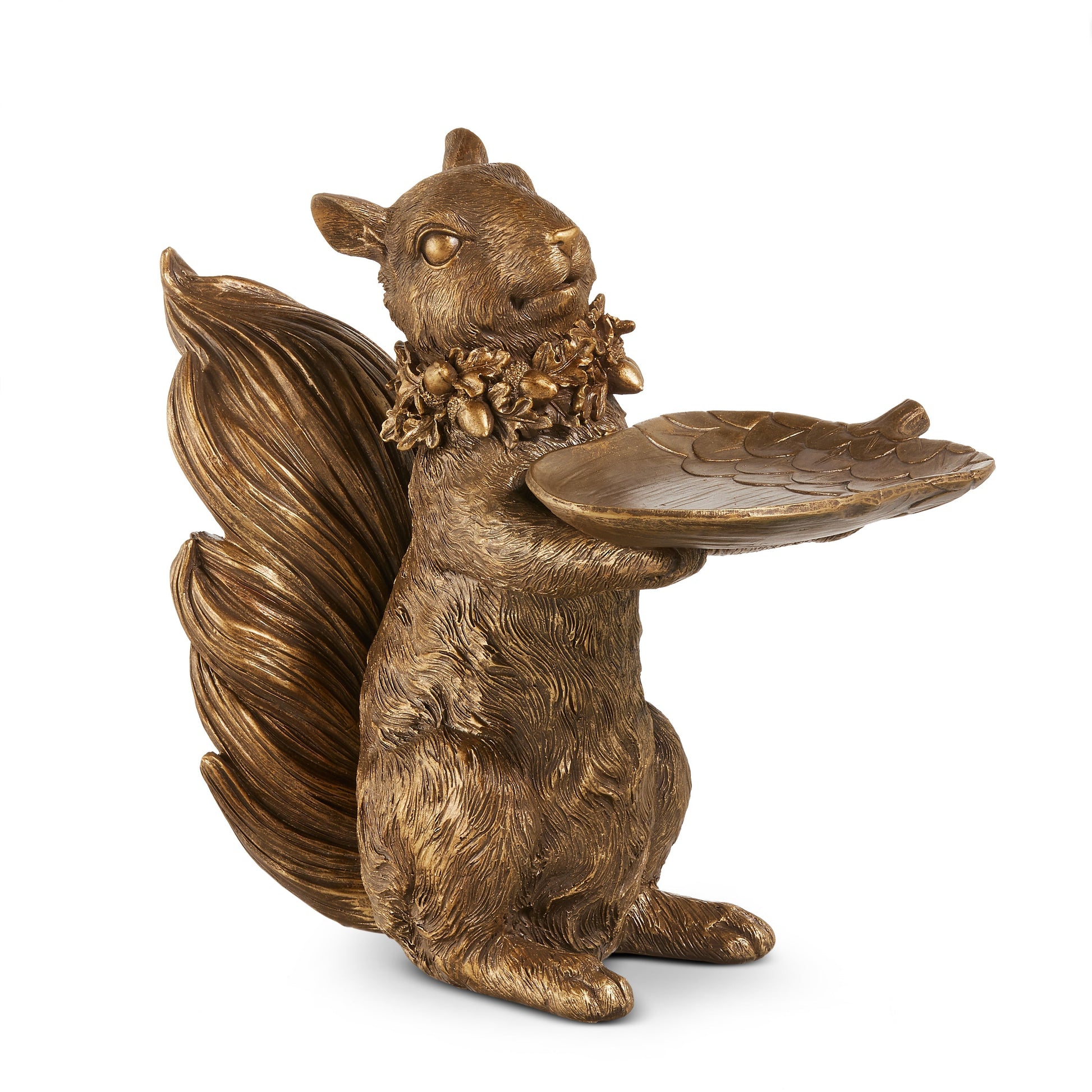 RAZ Imports 12.5" Golden Squirrel Server Thanksgiving Fall Decoration