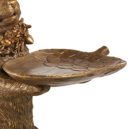 RAZ Imports 12.5" Golden Squirrel Server Thanksgiving Fall Decoration