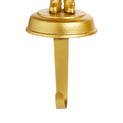 RAZ Imports 12.5" Nutcracker Gold Iron Christmas Stocking Holders - Set of 3