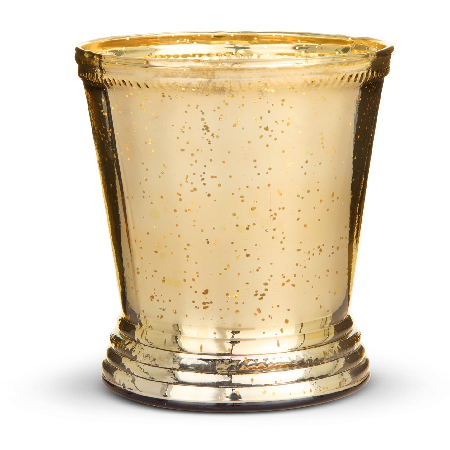 RAZ Imports 5.75" Gold Mercury Glass Amaryllis Christmas Flower Pot