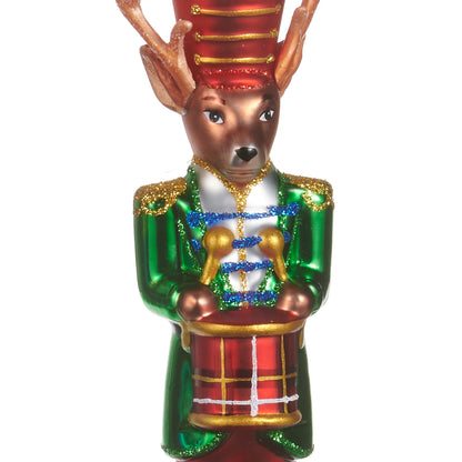 RAZ Imports 6.5" Deer Nutcracker Glass Christmas Ornaments - Set of 3
