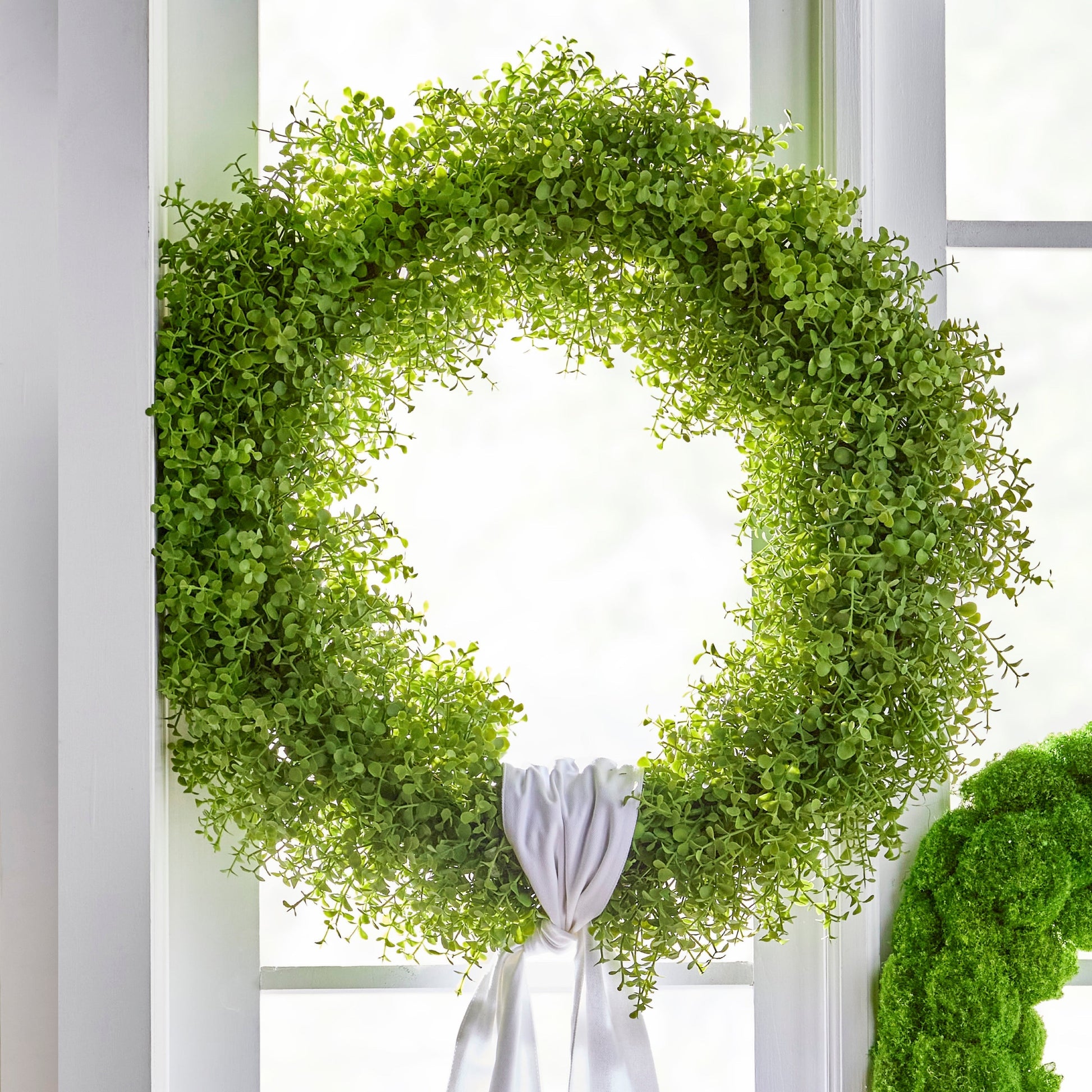 RAZ Imports 24" Green Sedum Succulent Spring Wreath