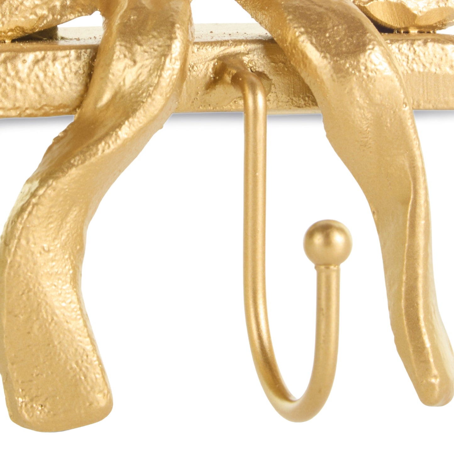 RAZ Imports 5" Gold Bow Iron Christmas Stocking Holder