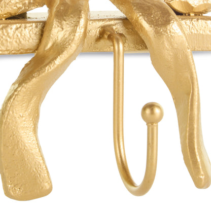 RAZ Imports 5" Gold Bow Iron Christmas Stocking Holder