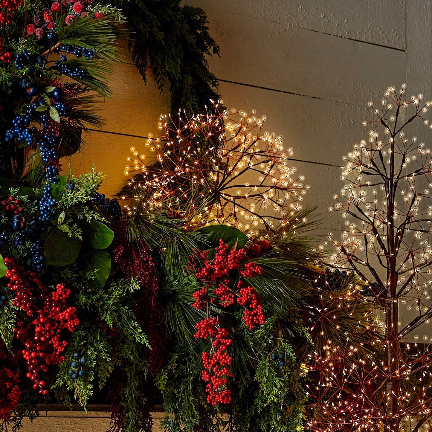 Starburst Pre-Lit Brown Christmas Orb with Warm White Twinkling LED Lights by RAZ Imports
