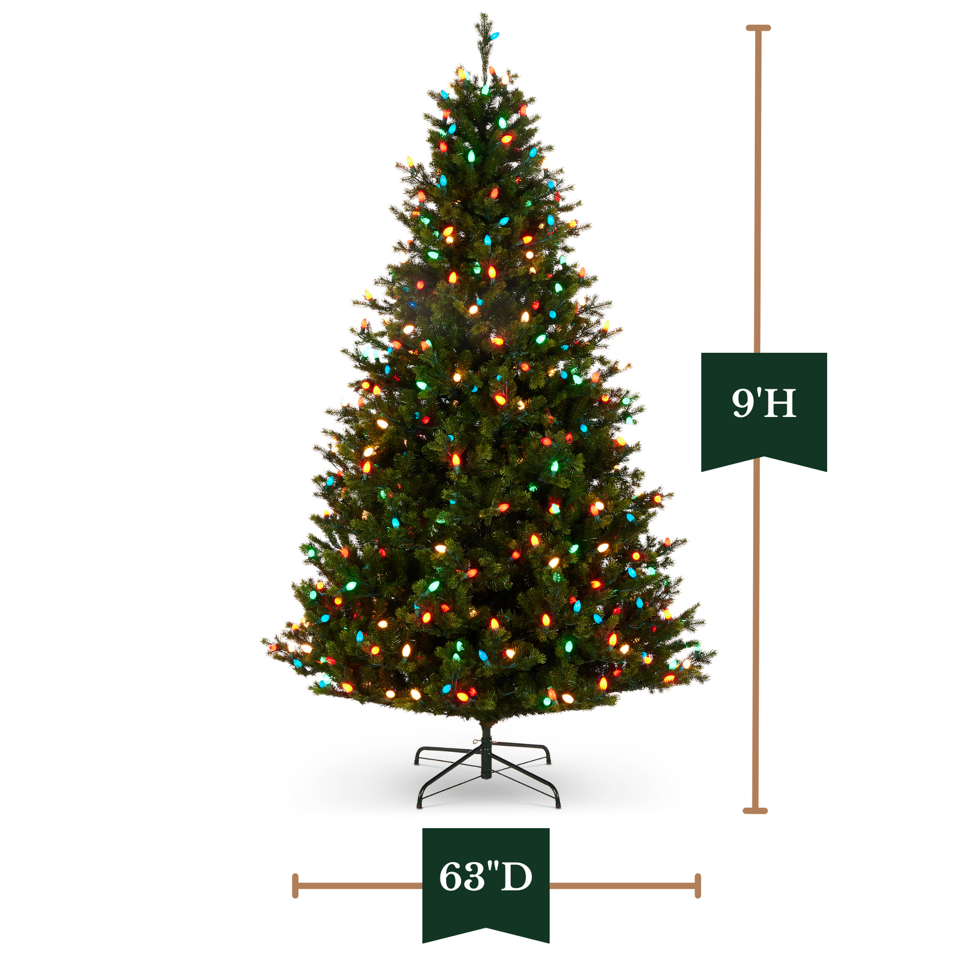 RAZ Imports Vintage Fraser Fir Artificial Christmas Trees with LED C7 Bulbs