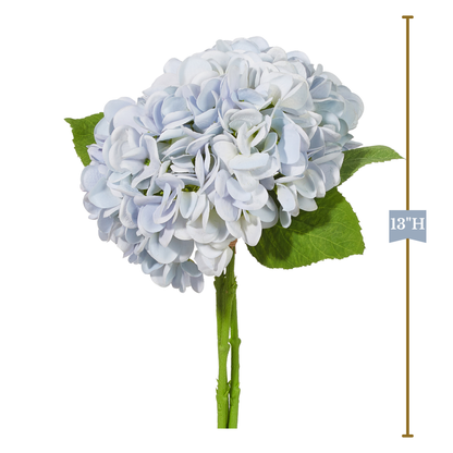 RAZ Imports 13" Real Touch Hydrangea Flowers - 3 Stem Bundles