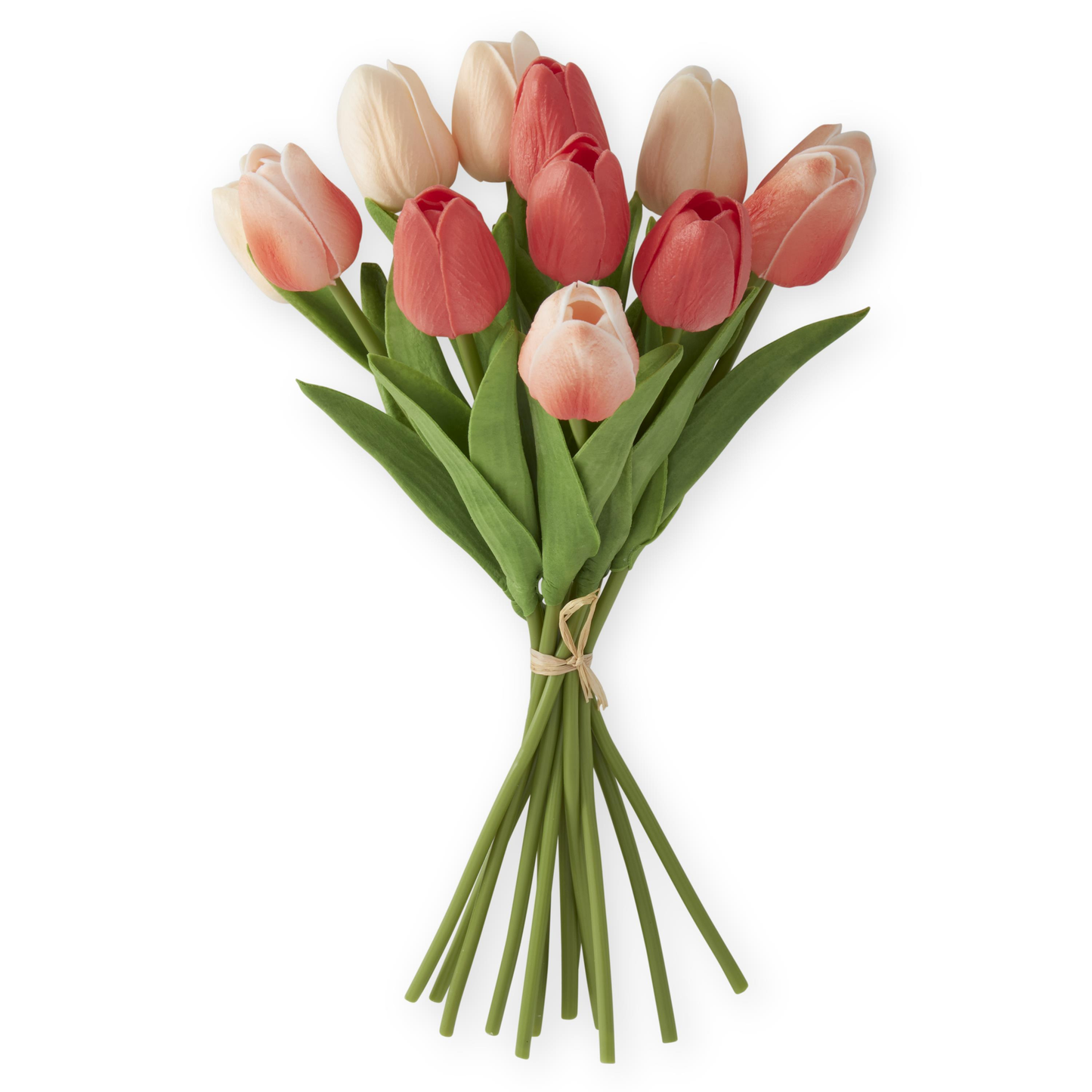 K&K Interiors 13" Real Touch Tulips Spring Flowers for Easter - 12 Stem Bundles