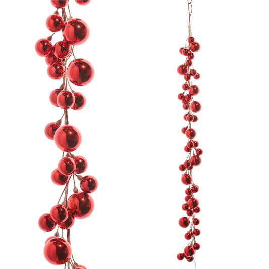 RAZ Imports 4' Shatter-Resistant Small Ball Ornament Christmas Garland