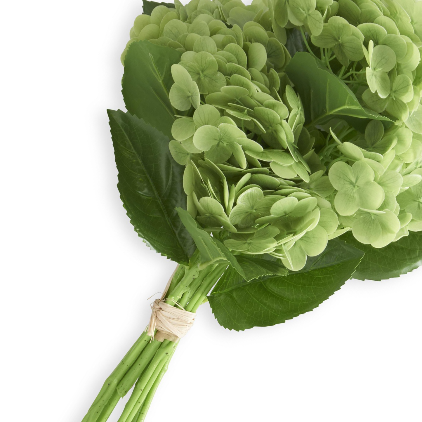 K&K Interiors 13" Real Touch Hydrangea Full Bloom Flowers - 6 Stem Bundles