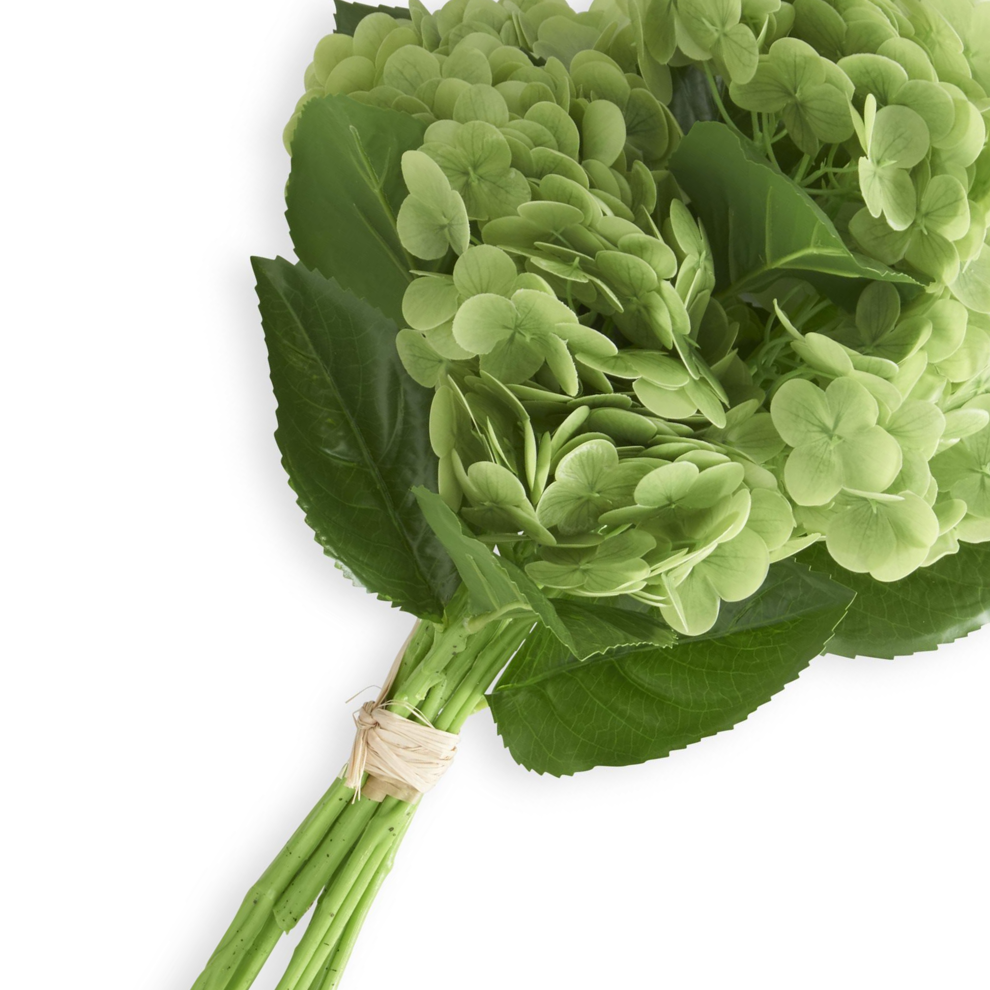 K&K Interiors 13" Real Touch Hydrangea Full Bloom Flowers - 6 Stem Bundles