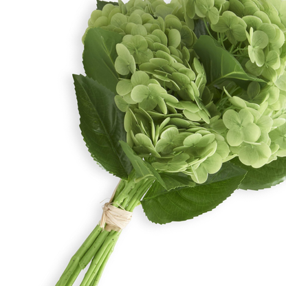K&K Interiors 13" Real Touch Hydrangea Full Bloom Flowers - 6 Stem Bundles