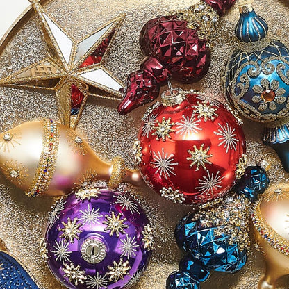 RAZ Imports 5.5" Gold Mirrored Star Christmas Ornament - Set of 3
