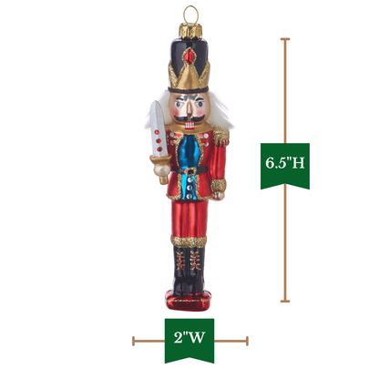 RAZ Imports 6.5" Traditional Nutcracker Trio Glass Christmas Ornaments - Set of 3