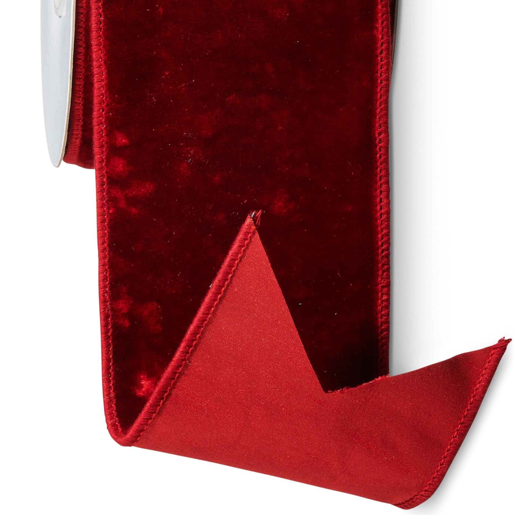 RAZ Imports Velvet Wired Christmas Ribbon, 4" X 10 Yards - 1 Roll