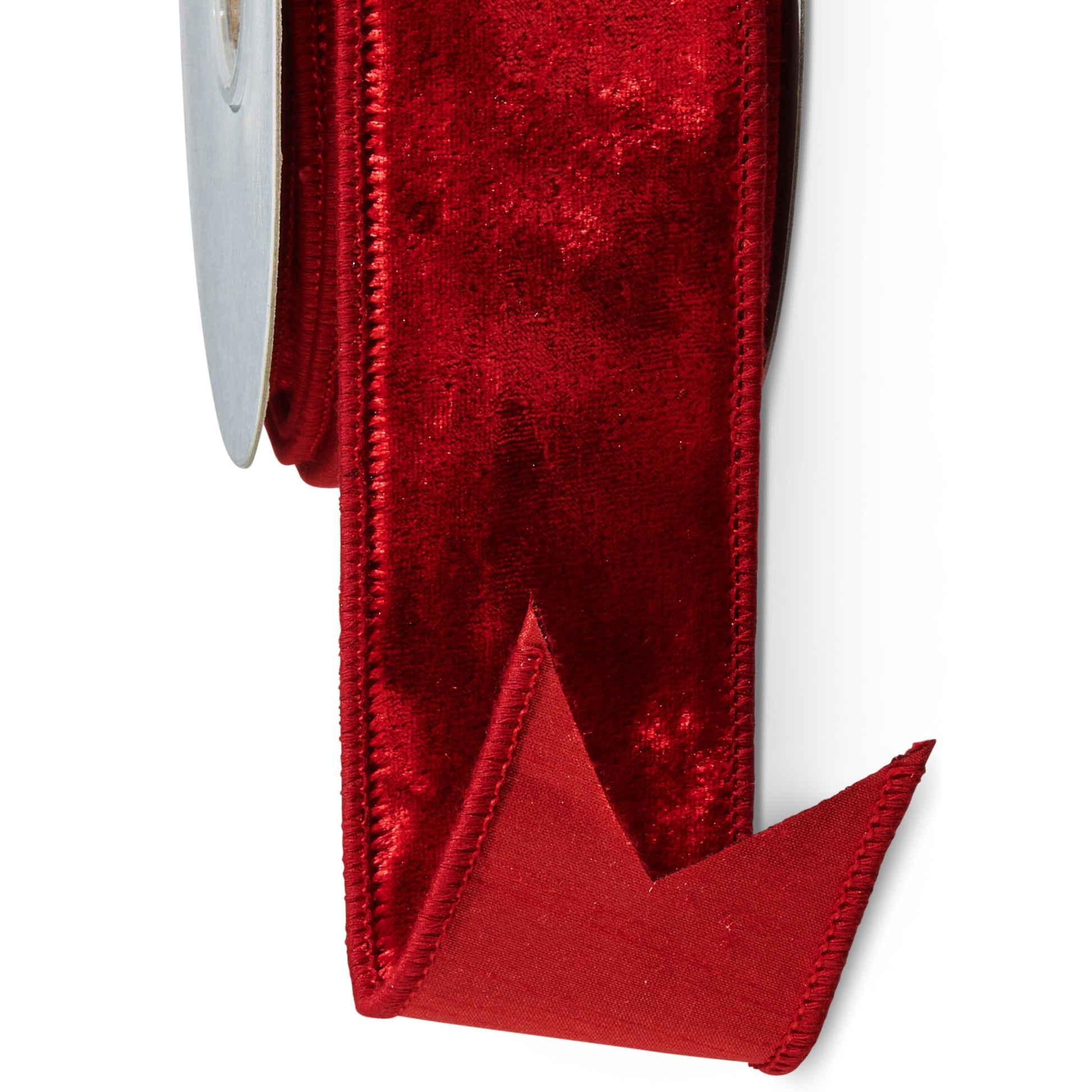 RAZ Imports Velvet Wired Christmas Ribbon, 2.5" X 10 Yards - 1 Roll