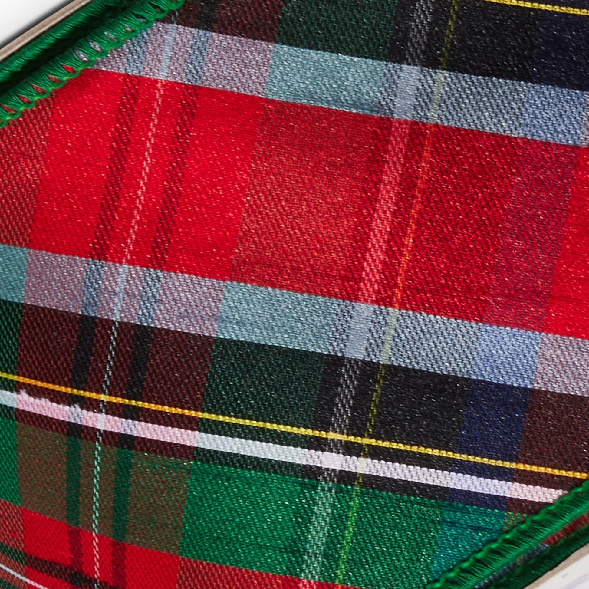 RAZ Imports Green Tartan Plaid Wired Christmas Ribbon, 4" X 10 Yards - 1 Roll