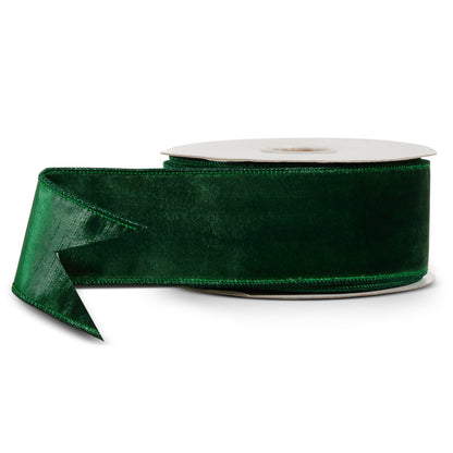 RAZ Imports Velvet Wired Christmas Ribbon, 2.5" X 10 Yards - 1 Roll